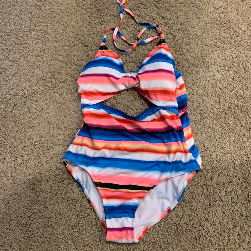 COPY - NWOT Clean Water Striped One Piece Swimsuit: XL - Picture 5 of 7